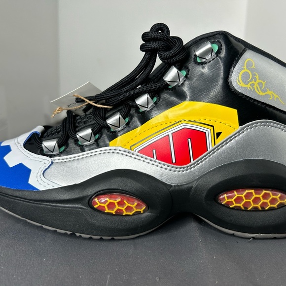 Size 7 - Reebok Question Mid x Power Rangers Multicolor. Brand new, never worn.